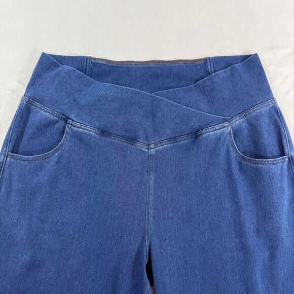 Halara Flex High Waisted Crossover Pocket Washed Casual Plus Size 2X Jeans - Picture 4 of 6